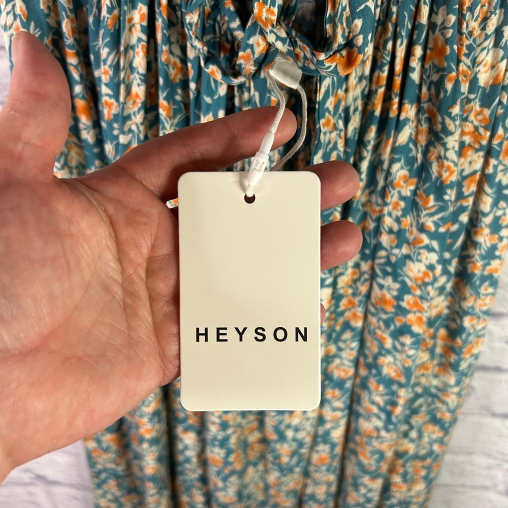 Heyson Floral Maxi Dress With Beautiful Back Detail- NWT - Picture 7 of 10